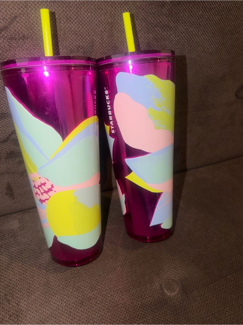 Starbucks Metallic Magenta Travel Tumbler